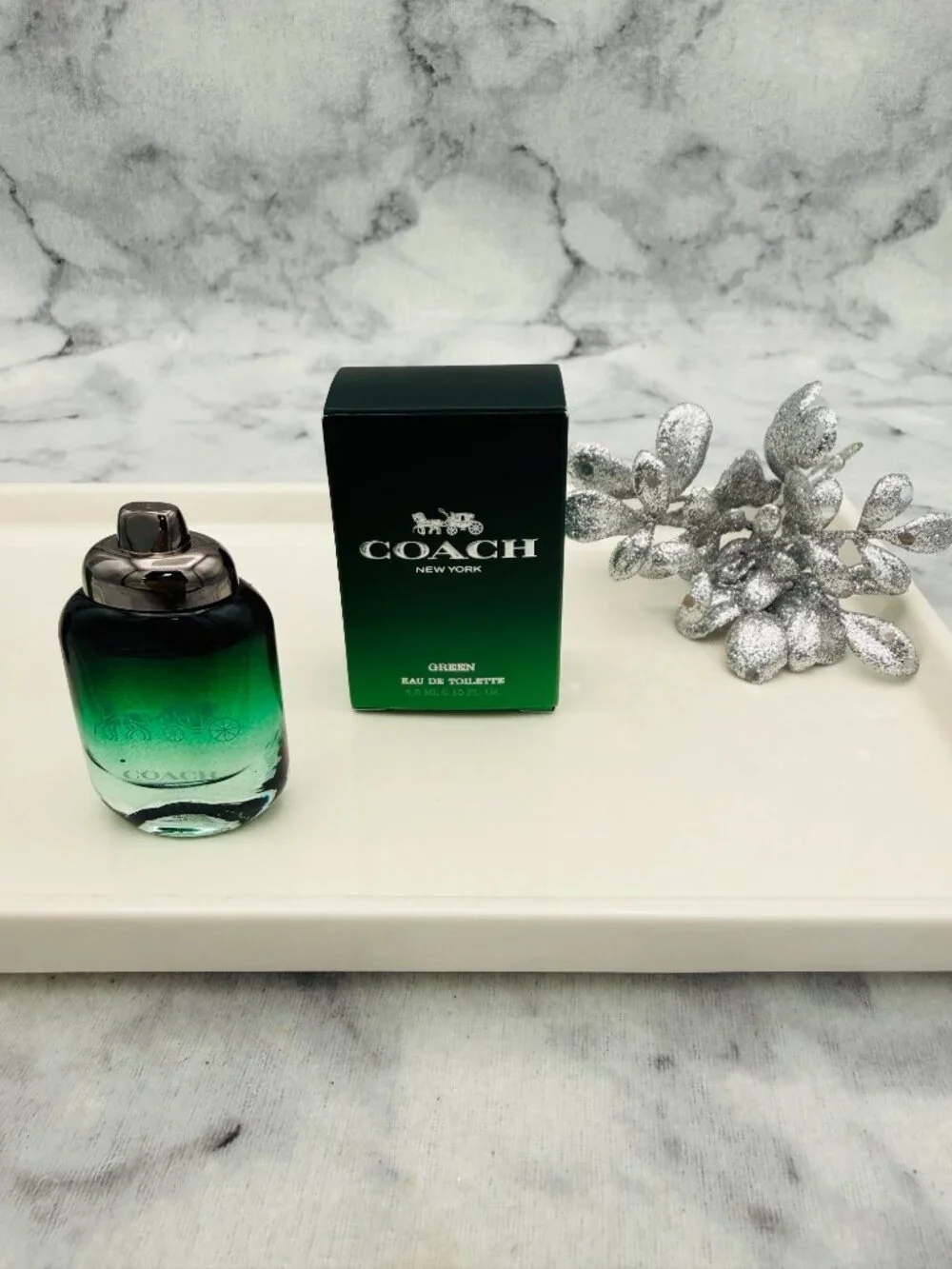 Coach Green EDT,Vivid Refreshing Woody Kiwi Bergamot-Mini 4.5ml,0.15oz-BOXED-NEW